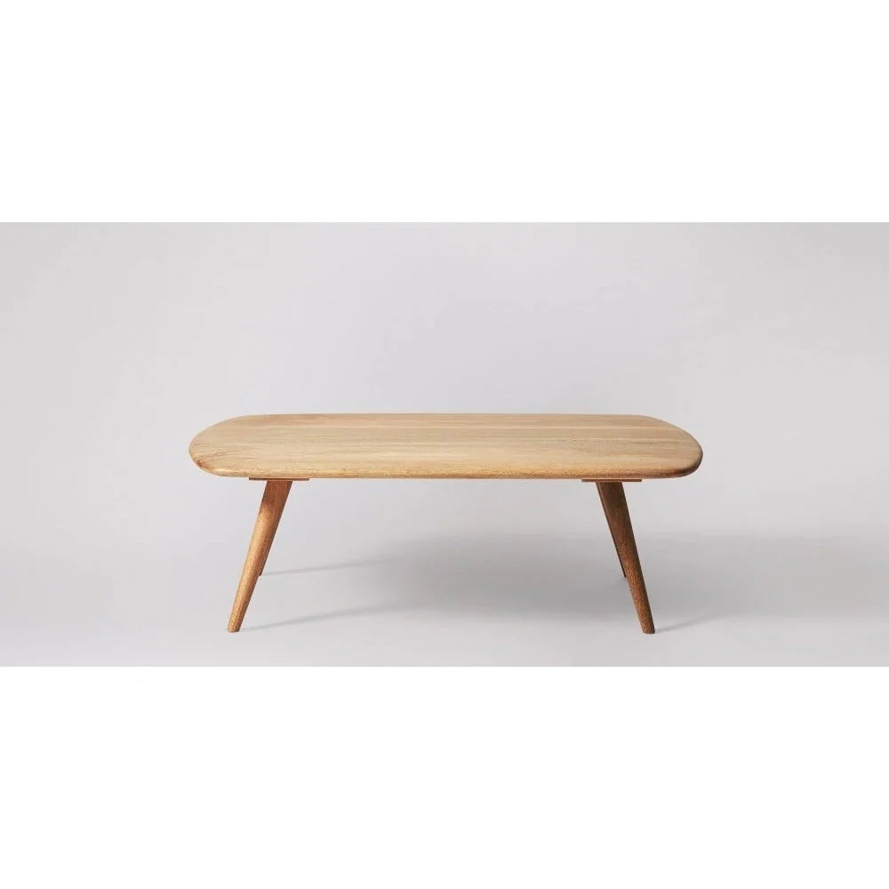Carpentray Solid Wood Coffee Table lean Lines & Natural Warmth for Modern Living