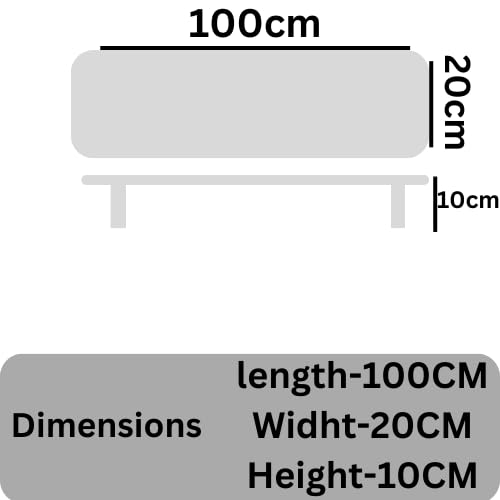 Carpentray 100Cm Wooden Computer Long Monitor Stand, Monitor Riser Desk Shelf Desktop Legs Stand