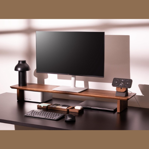 Carpentray 80Cm long Wooden Monitor Riser (Brown)