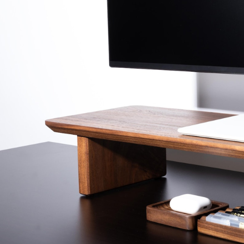Carpentray 80Cm long Wooden Monitor Riser (Brown)