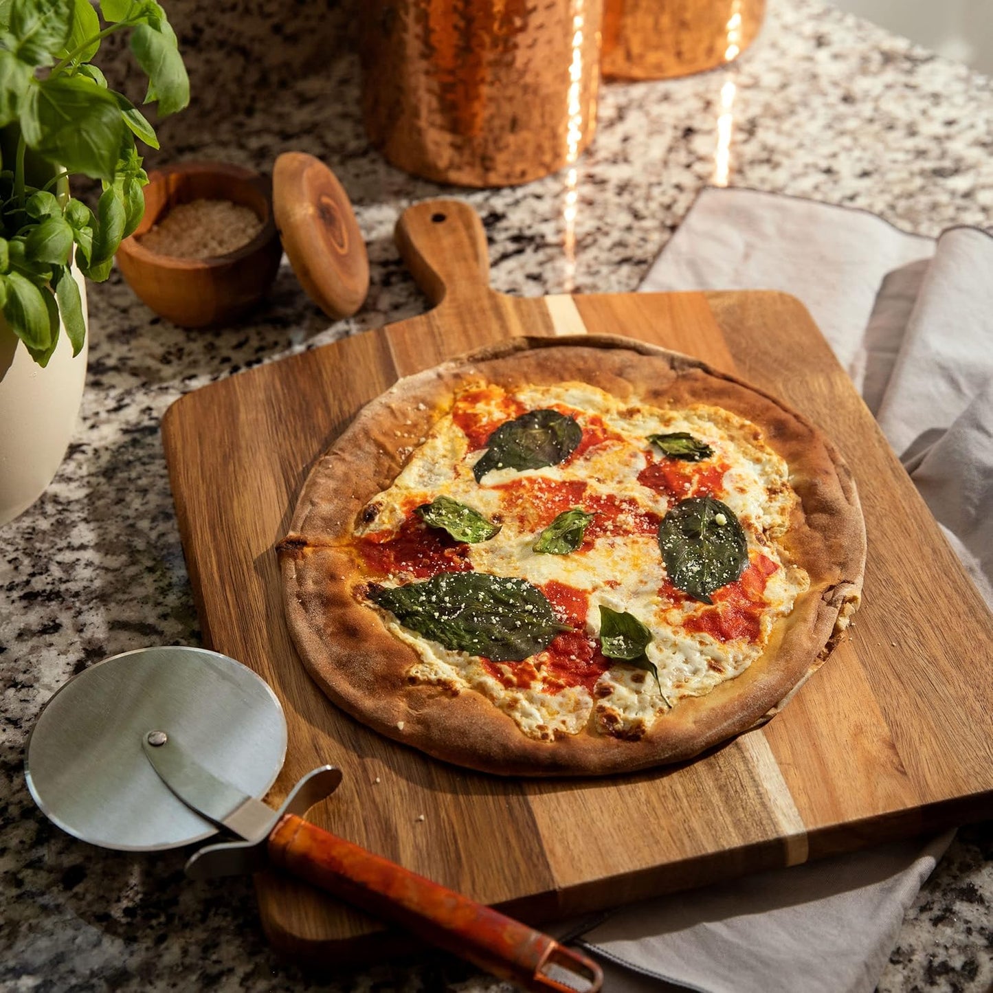 Carpentray Sheesham Wood Cutting Board and Chopping Board with Handle