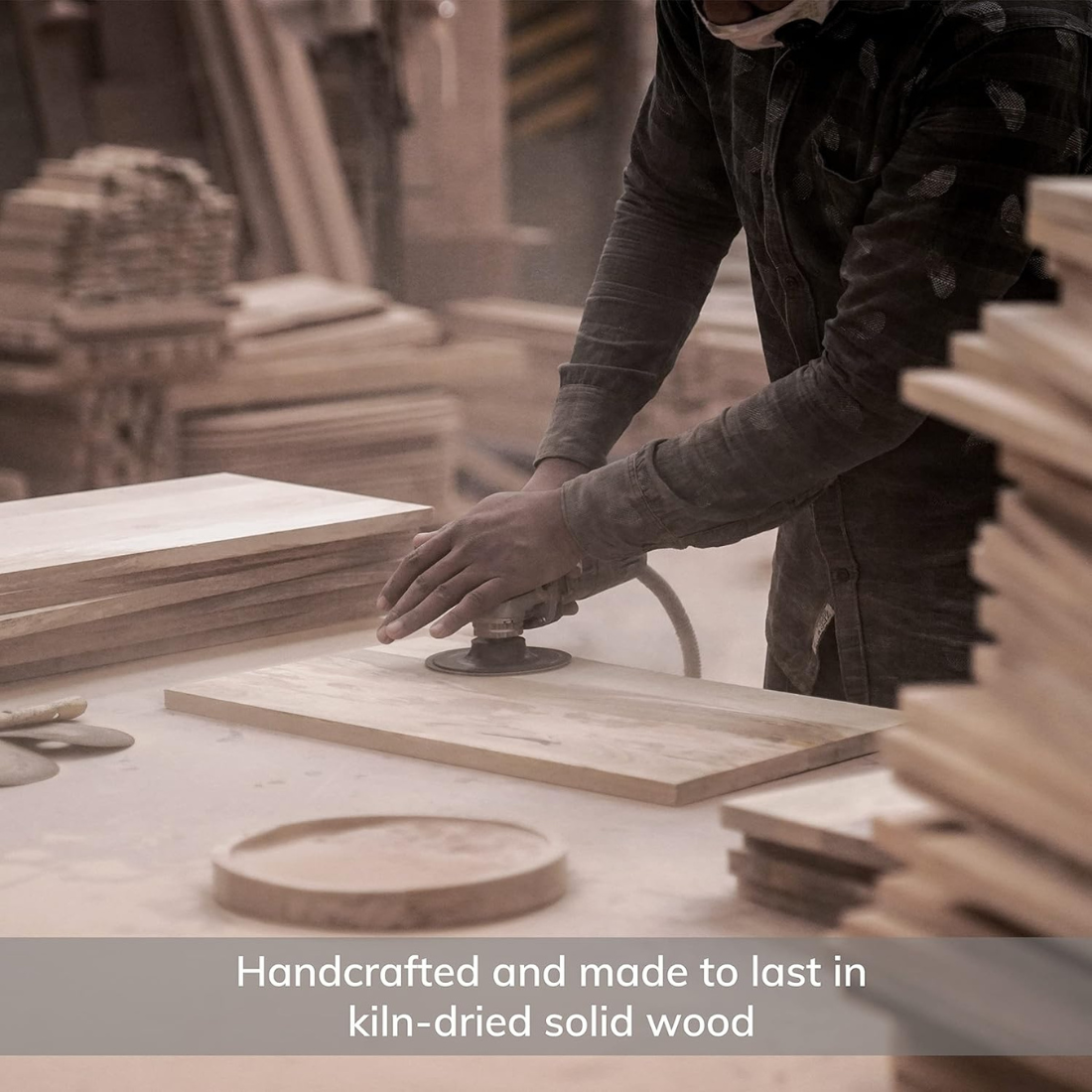 Carpentray Side Table I Handmade Natural Mango Wood