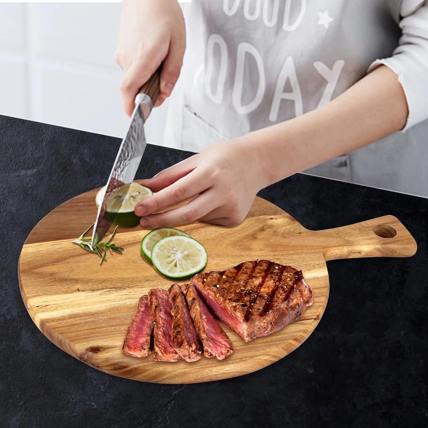 Carpentray Wooden Cutting Board with Handle