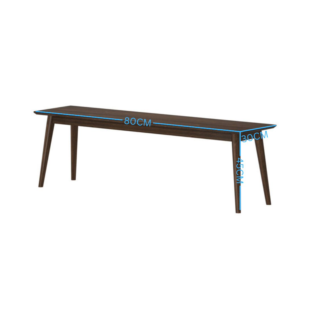 Carpentray 80CM Long Solid Wood Bench