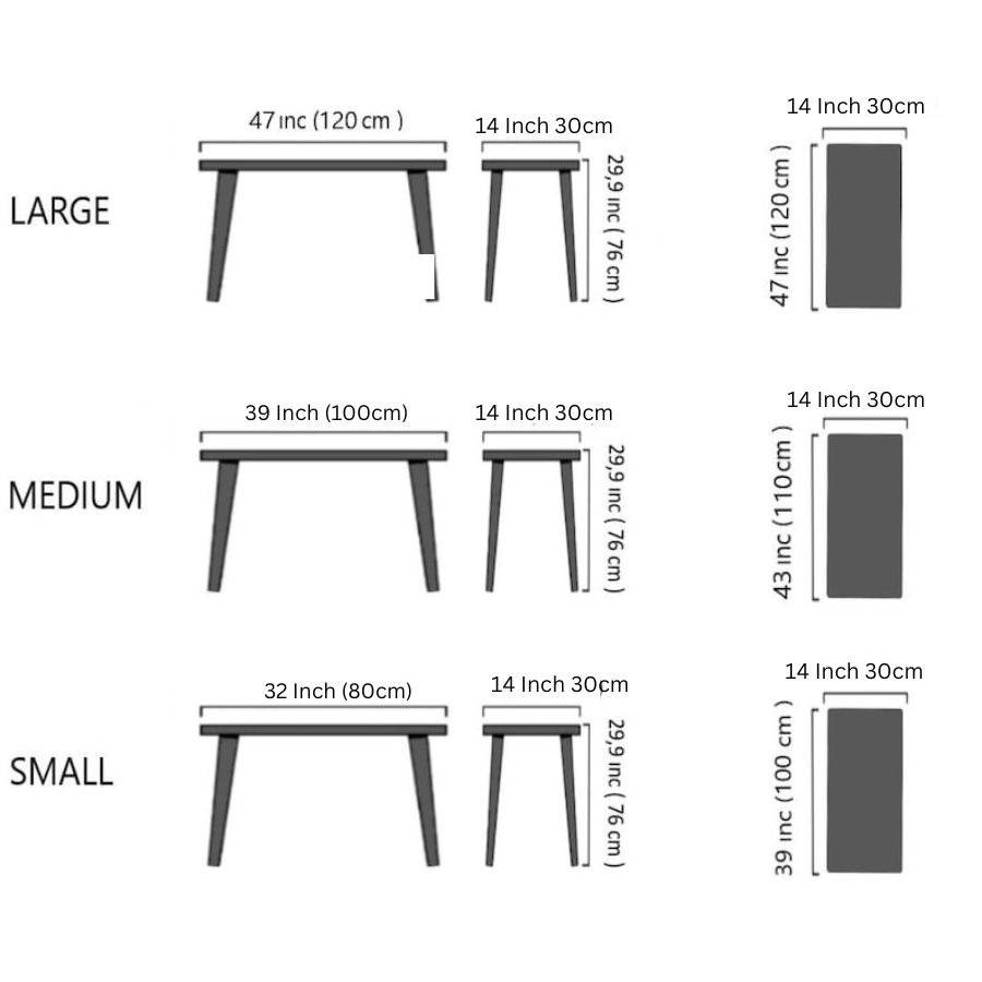 Carpentray 100cm Long Rectangular Wooden Console Table