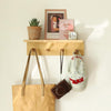 Carpentray Wall Mount Coat Rack with Shelf, Sturdy TeakCarpentray Home