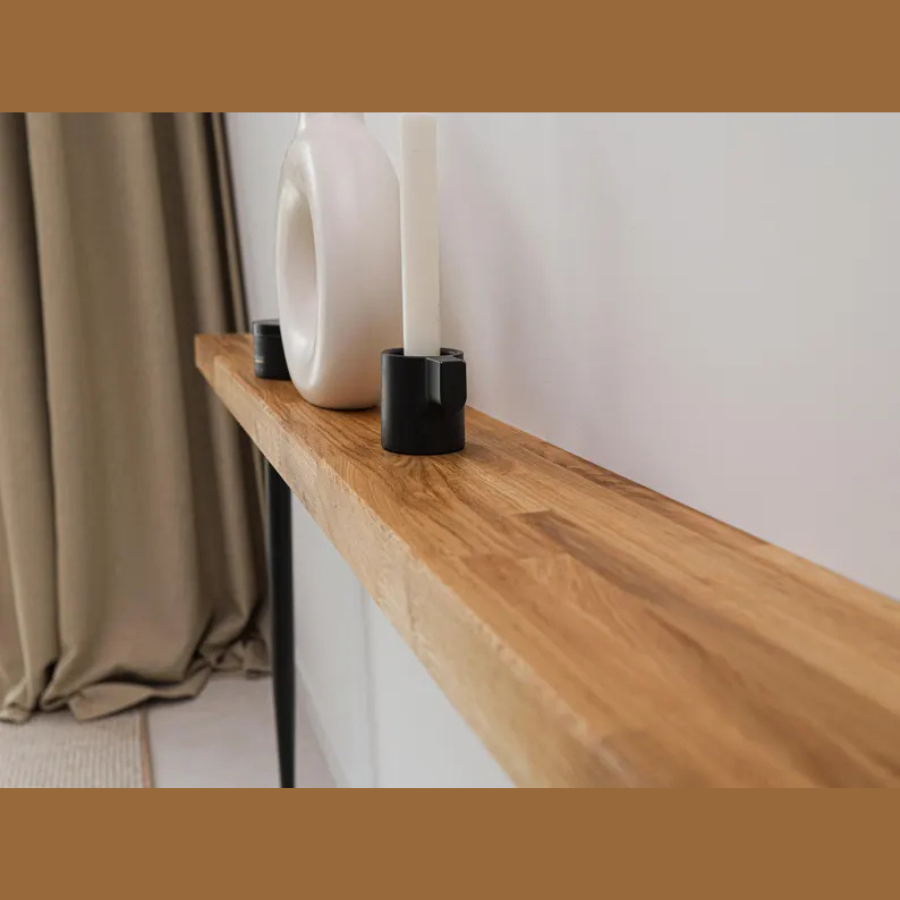 Carpentray 80cm Long Wooden Console Table