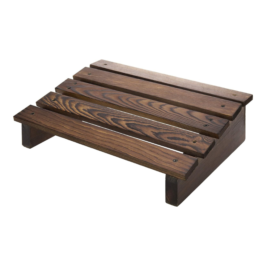 Carpentray Wooden Footrest (Light Brown)