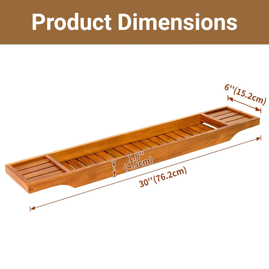 Carpentray Wooden Bathroom Bathtub Tray