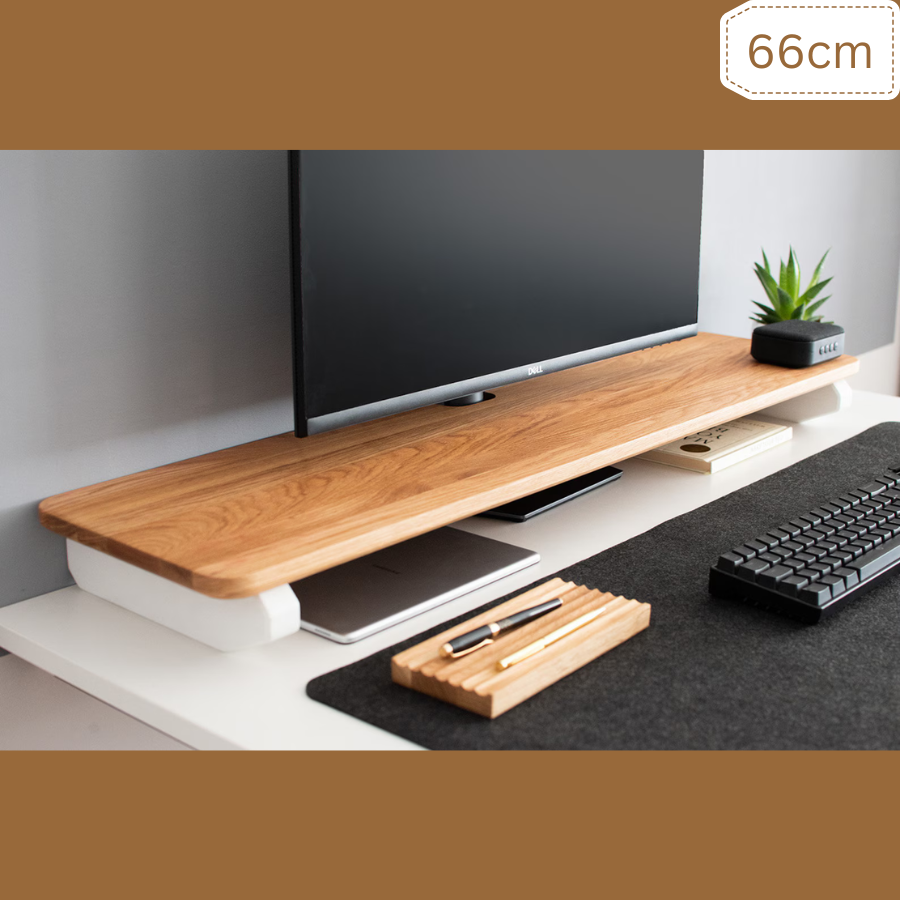 Carpentray 66cm Long Wooden Monitor Riser