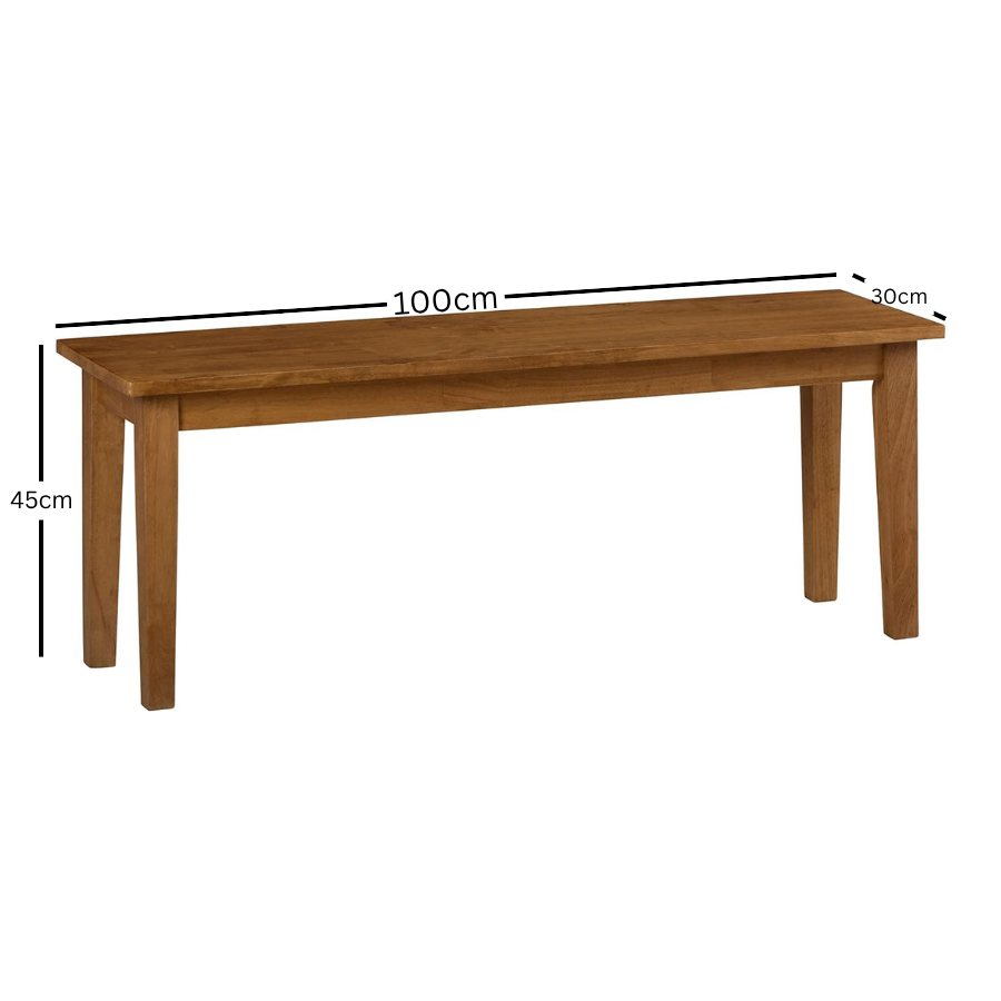 Carpentray 100Cm Long Wooden Bench