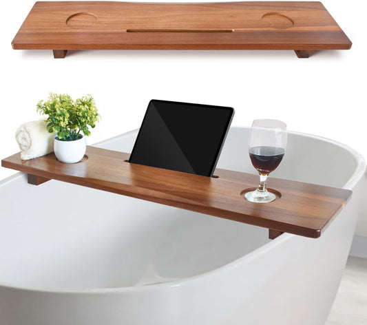 Carpentray 36x9 Inch Premium Acacia Wood Bathtub Tray Caddy