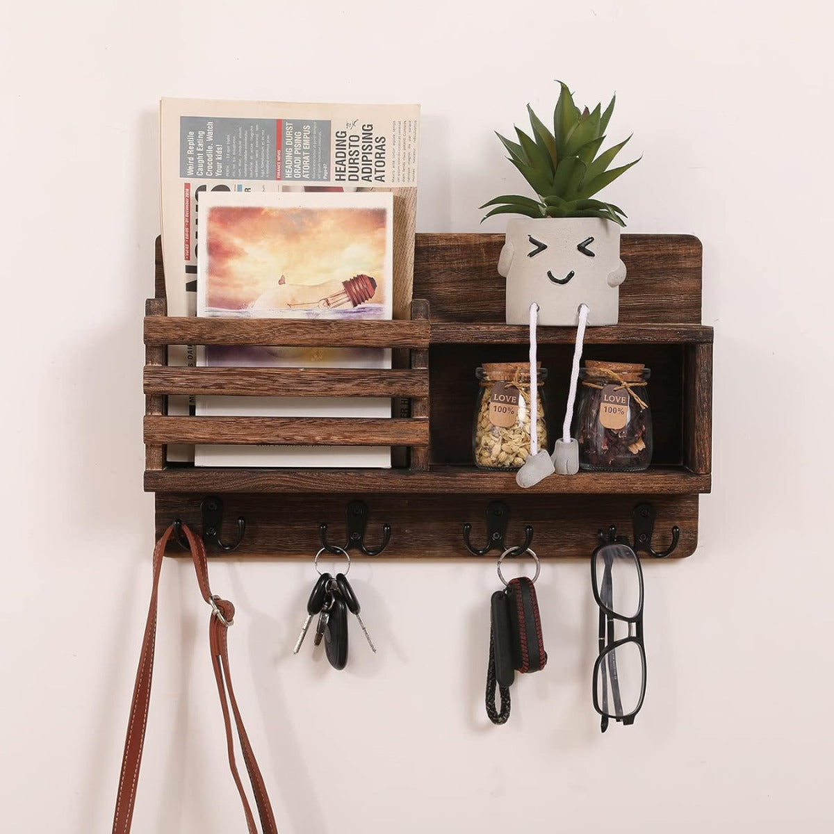 Carpentray Wooden Key Holder for Wall