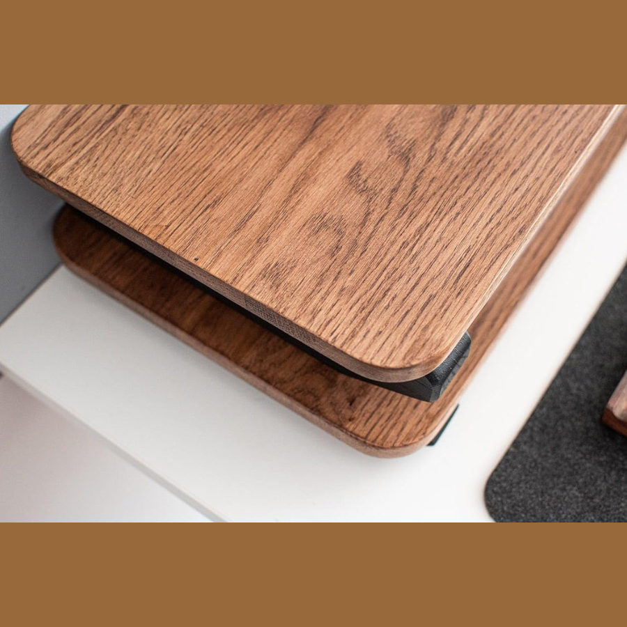 Carpentray 120Cm Wooden Dual Shelf Monitor Stand