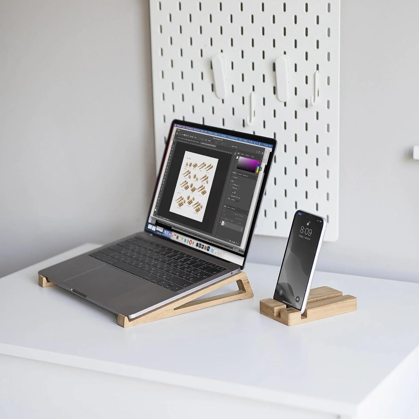 Carpentray Wooden Mobile Stand