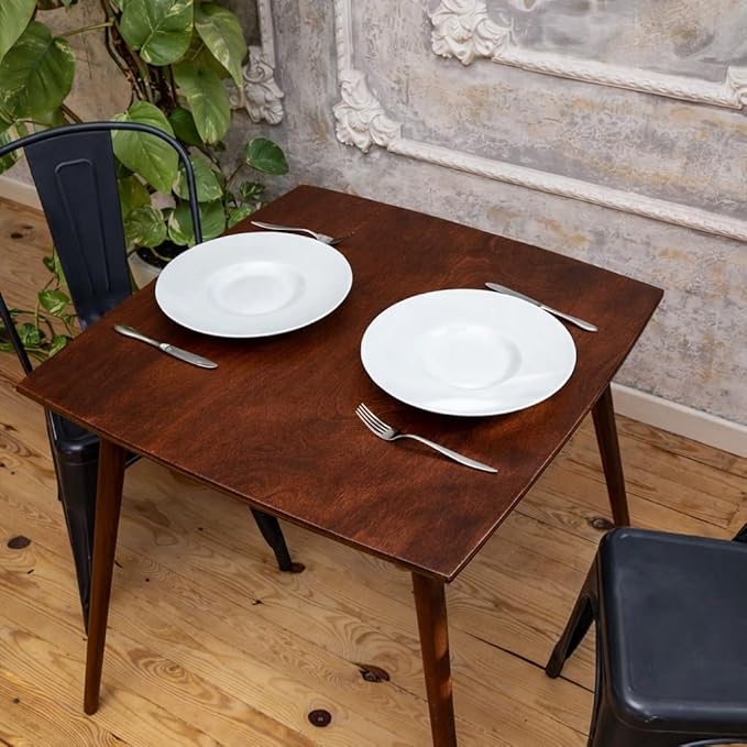 28x28 inch Square Sheesham Wood 4 Seater Dining Table