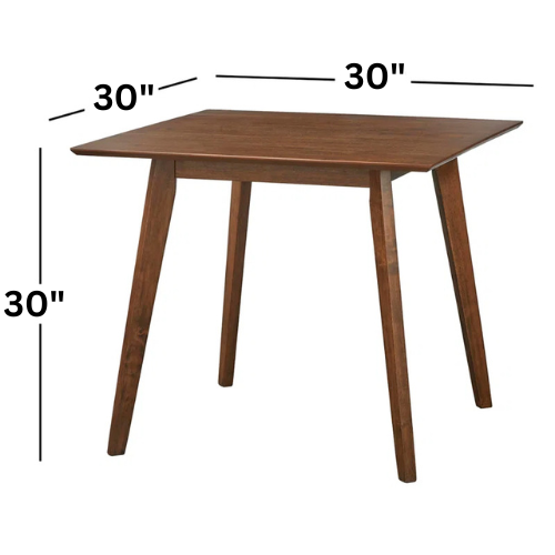 Carpentray 30in. Square Dining Table (Brown)