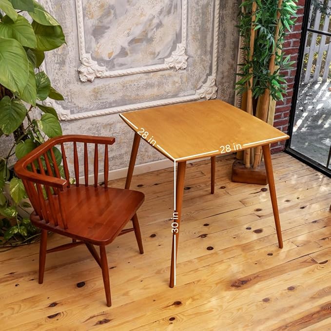 28x28 inch Square Sheesham Wood 4 Seater Dining Table