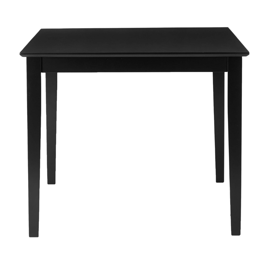 Carpentray 30Inch Square wooden Black Dining Table