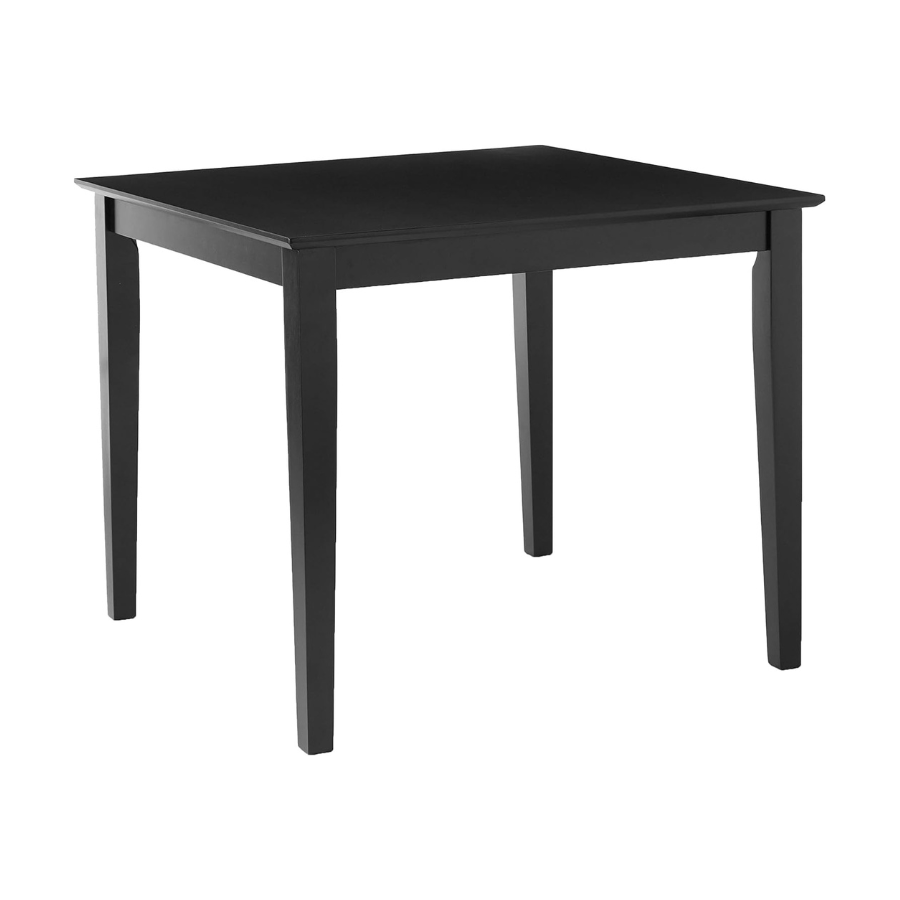 Carpentray 30Inch Square wooden Black Dining Table