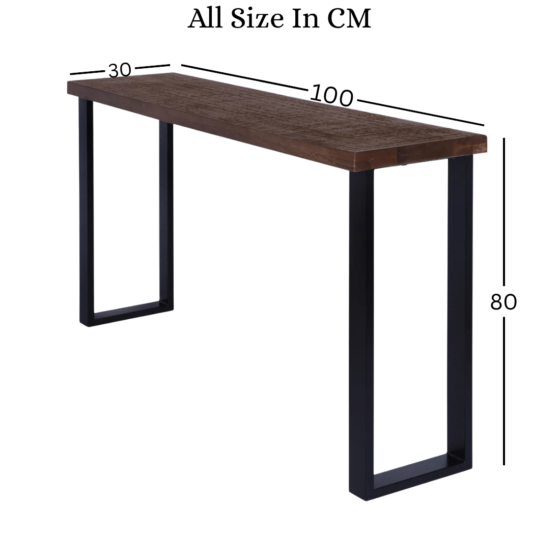 Carpentray 100cm Long Wooden Console Table