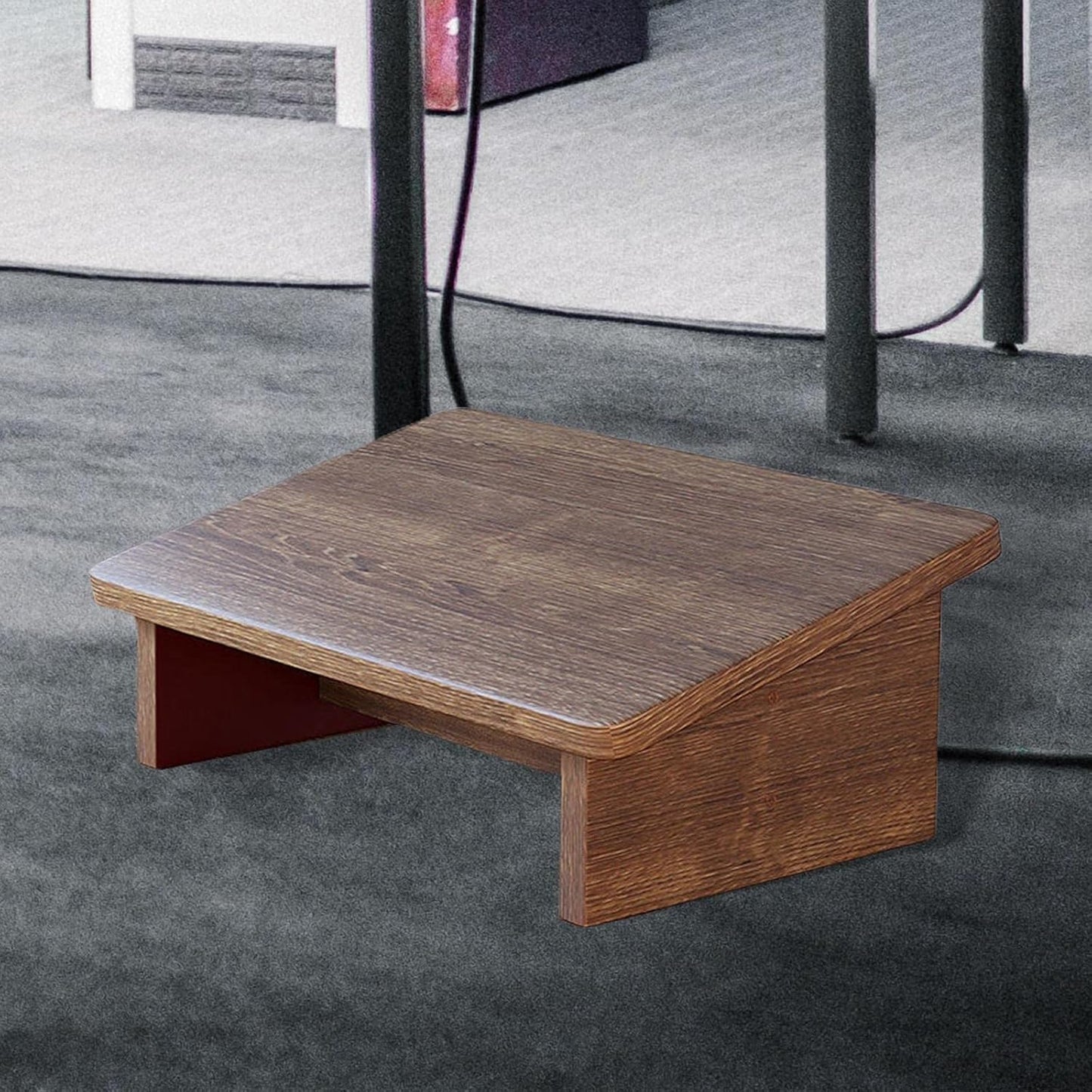 Carpentray Wooden Footrest (Brown)