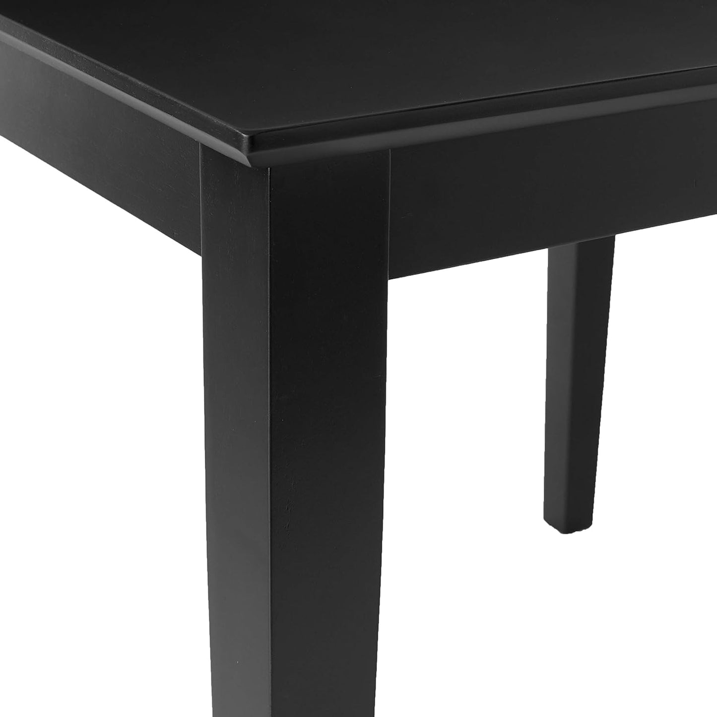 Carpentray 30Inch Square wooden Black Dining Table