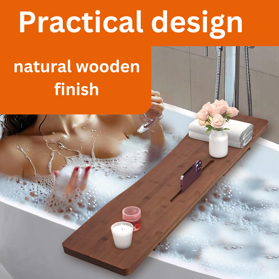 carpentray versatile bathtub tray with adjustable and foldable legs