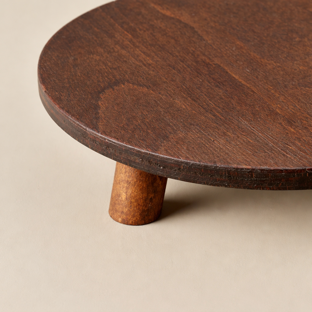 Carpentray Solid Wood Round Cake Stand – Premium Wooden Display Stand