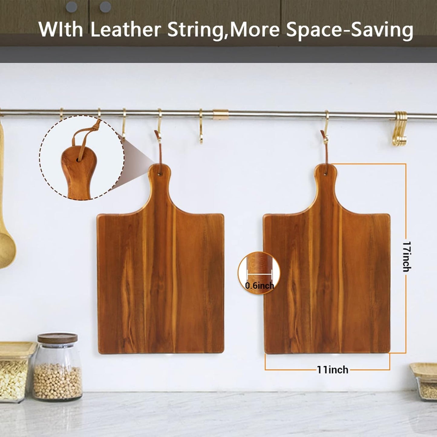 Carpentray Wooden Cutting Board With Handle