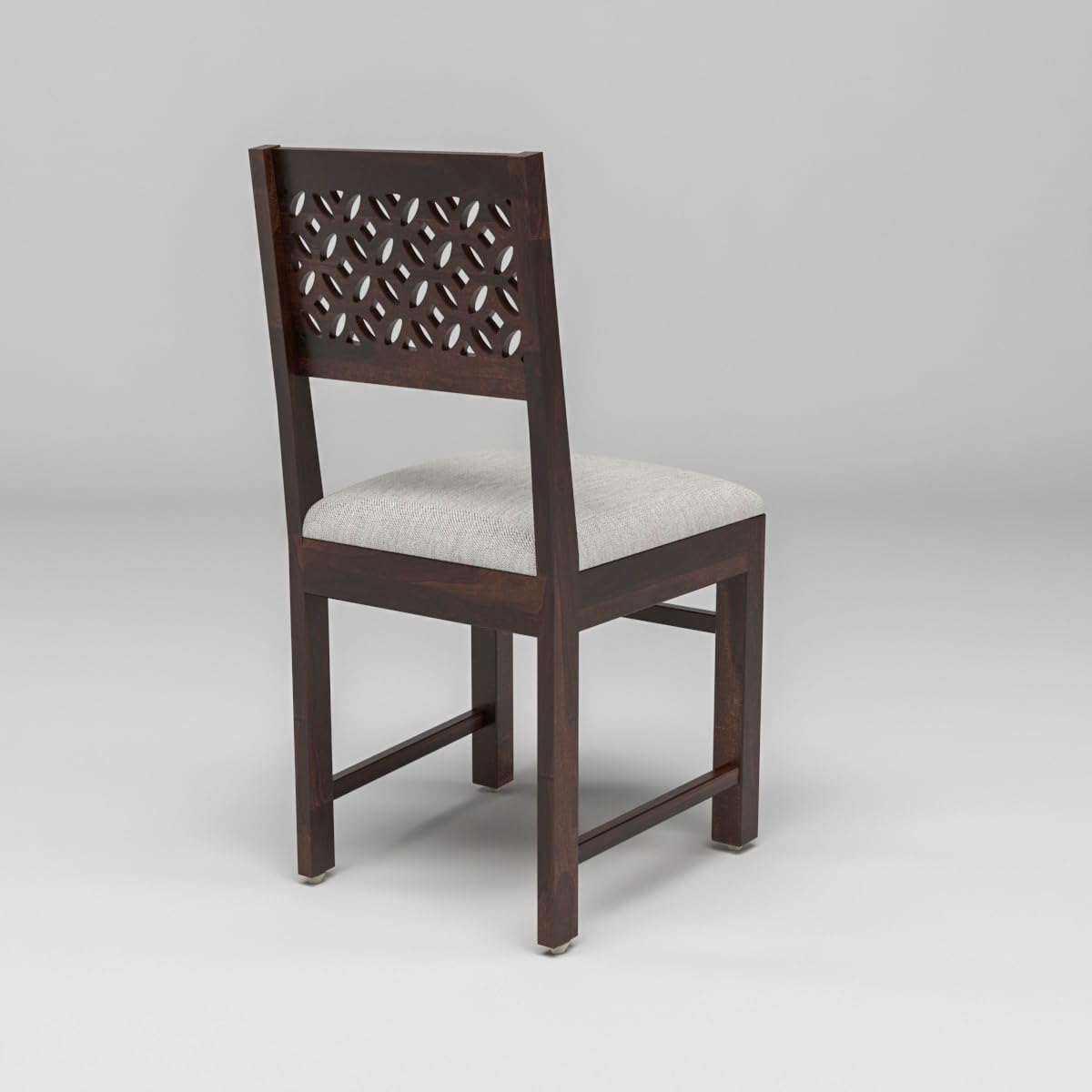 Carpentray Furniture Sheesham Wooden 2 Dining Chair Soft Cusion Set of 2 for Living Room