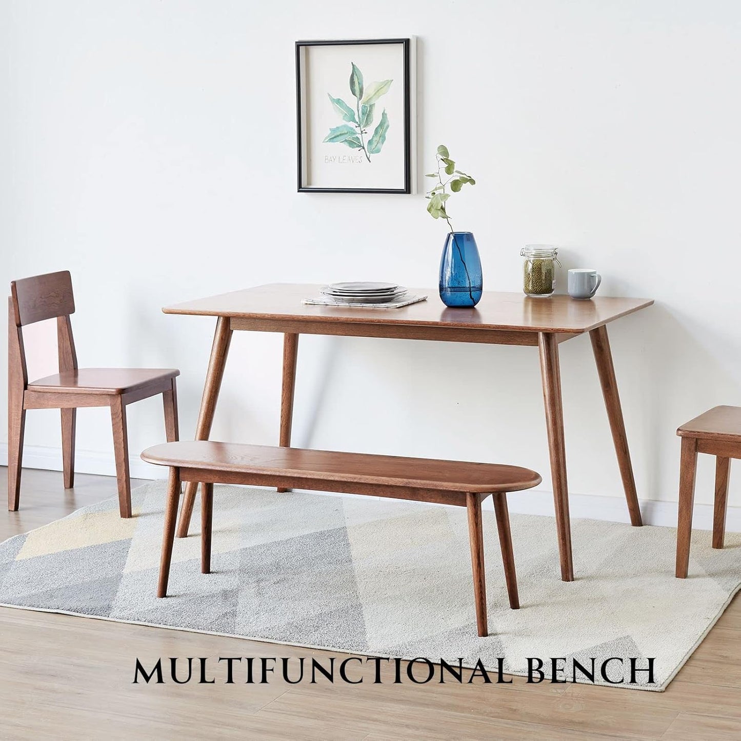 Carpentray 80Cm Long Wooden Bench