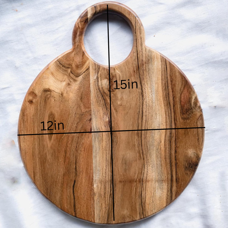 Carpentray Wooden Round Cutting Board