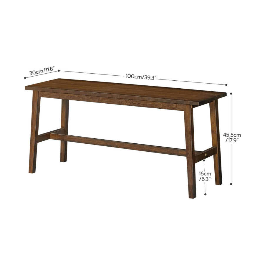 Carpentray Dining Bench, Farmhouse Kitchen Table Bench, Kitchen & Living Room Furniture, Easy to Assemble, Sturdy and Stable,