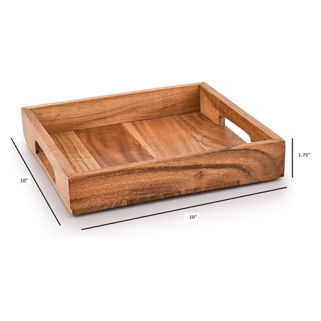 Carpentray Wood Serving Tray with Handles,Wooden Serving Tray