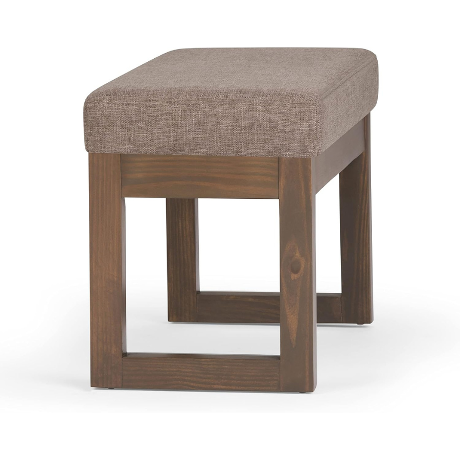 Carpentray 27 inch Rectangle Ottoman Bench in Fawn Golden Brown