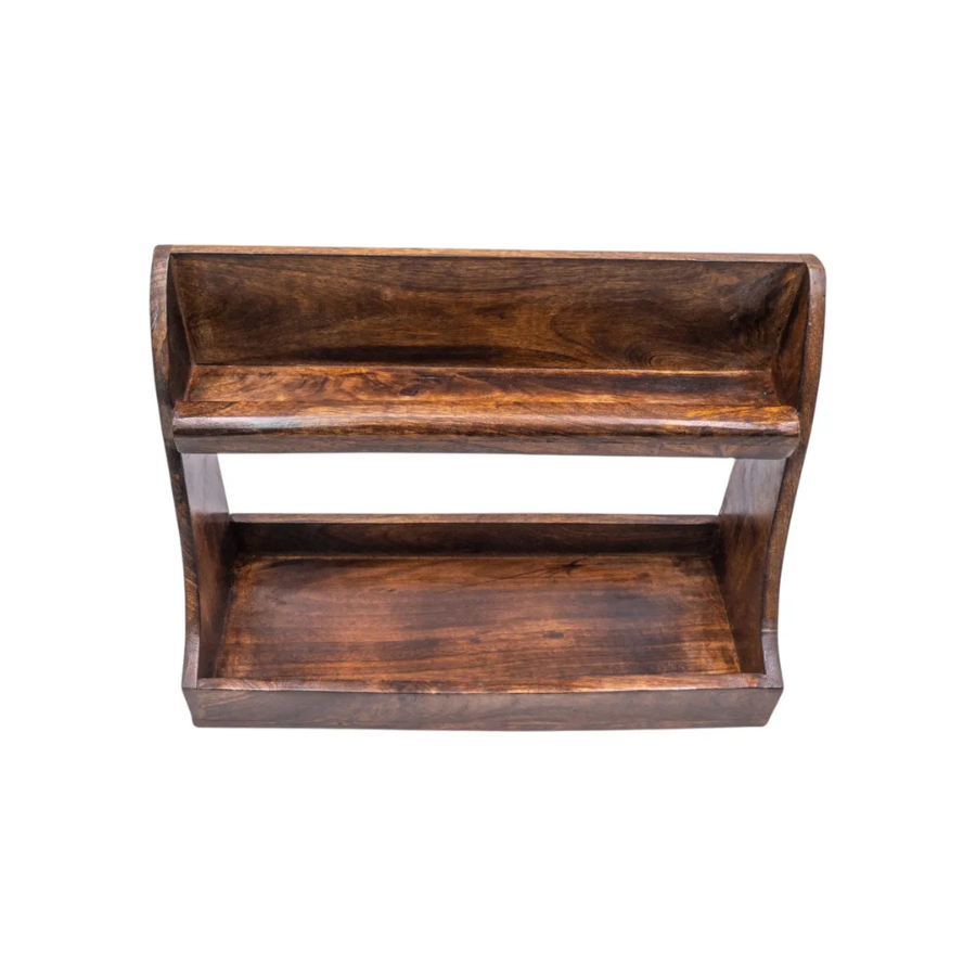 Carpentray Handcraft Wooden Decorative Bathroom/Kitchen Rack/Shelf-Rustic/Wall Shelf & Elegant Centepiece For Bathroom & Kitchen (38 X 27 X 15 )