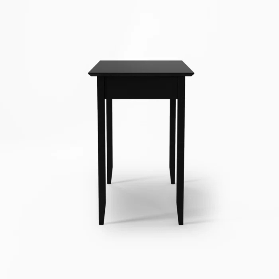 Carpentray Solid Wood Writing Desk (Black)