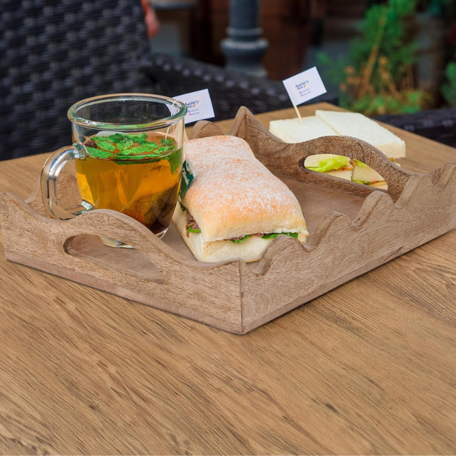 Carpentray Wooden Serving Tray | 10” x 2.5”
