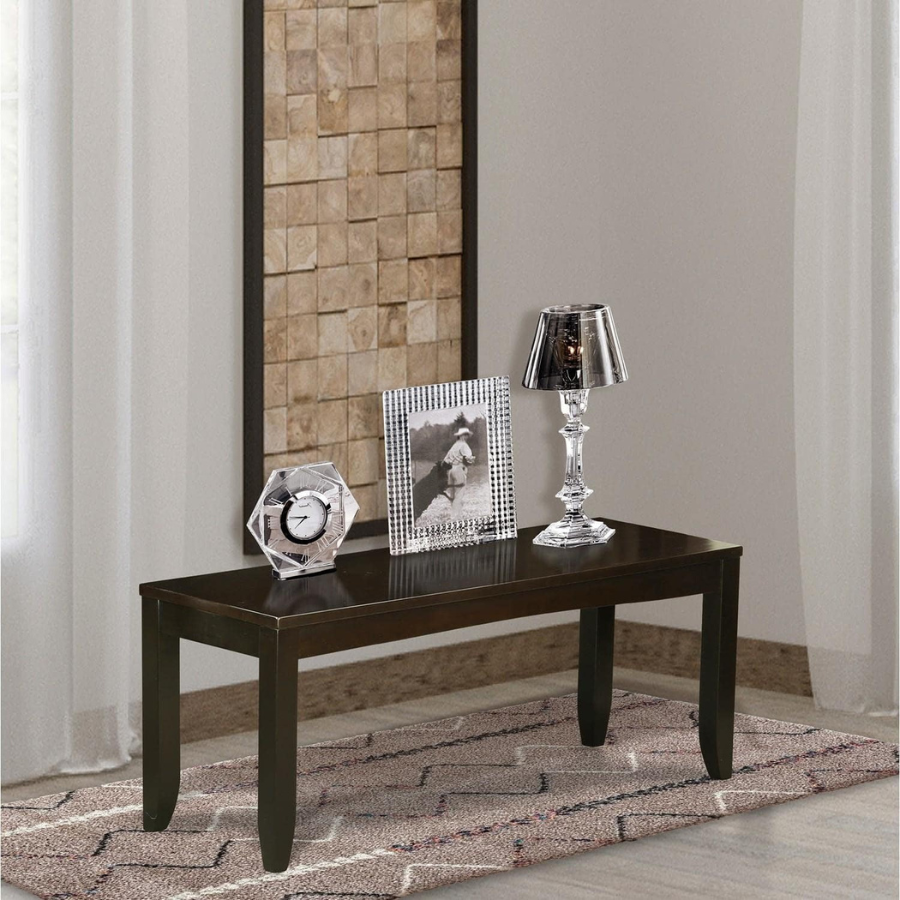 Carpentray Dining Bench with Wood Seat, 52x15x18 Inch
