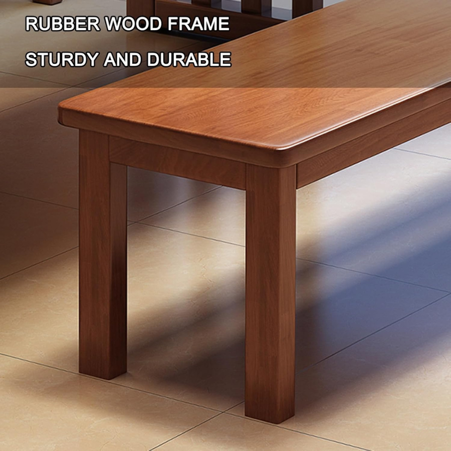 Carpentray Dining Bench for Living Room and Entryway, Furniture Wooden End of Bed Bench