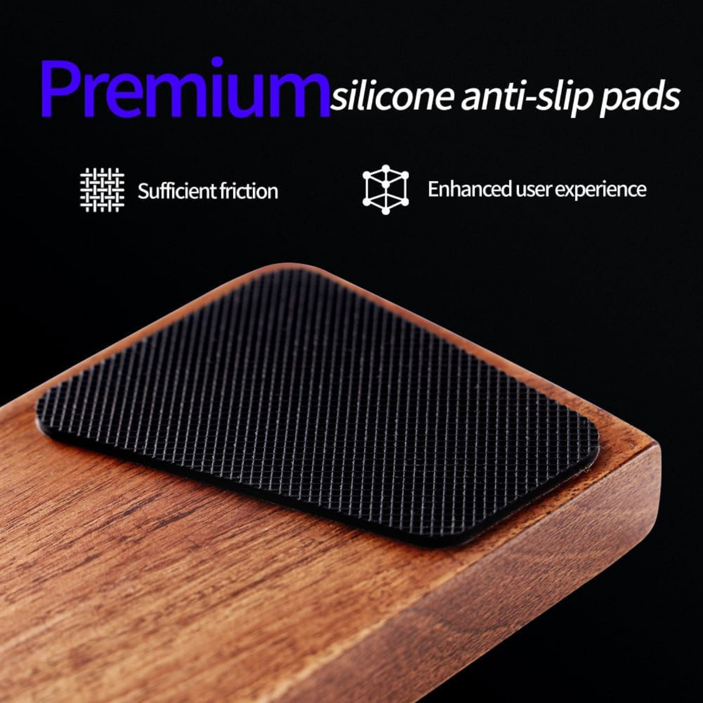 Carpentray Wooden Wrist Rest, Walnut Wood Keyboard Wrist Rest, Ergonomic Palm Rest, Support Pad, Keyboard Accessory for Computer, Laptop, Home & Office (Black Walnut, 17.3" L x 3.15" W x 0.78" H)