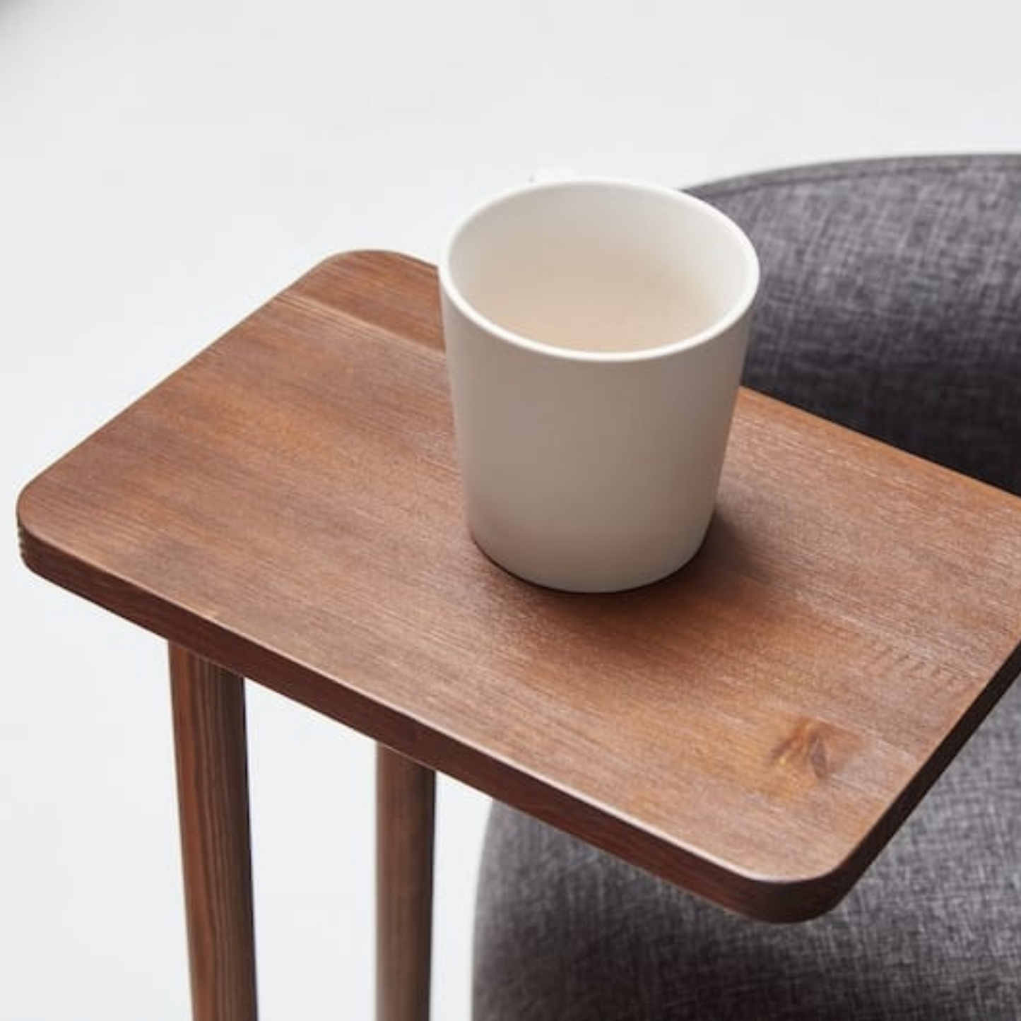 Carpentray Wooden C Shape Side Table