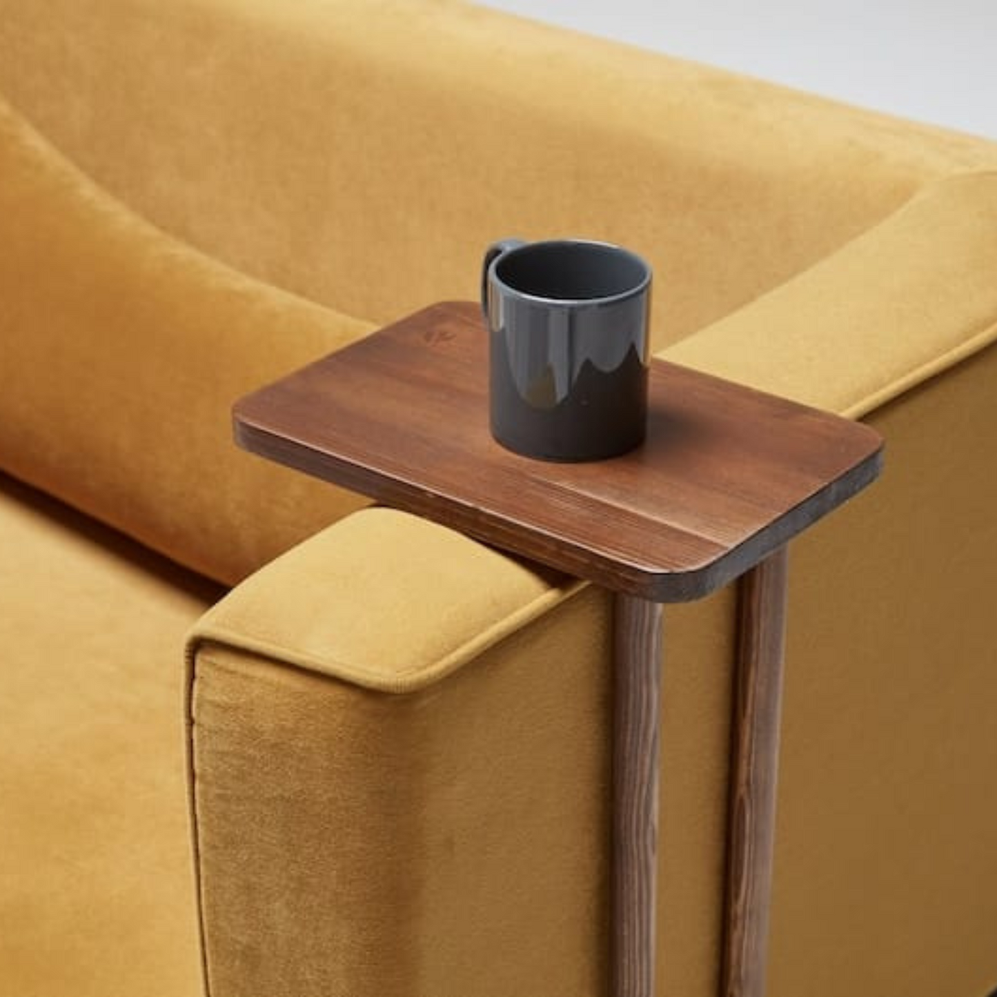 Carpentray Wooden C Shape Side Table