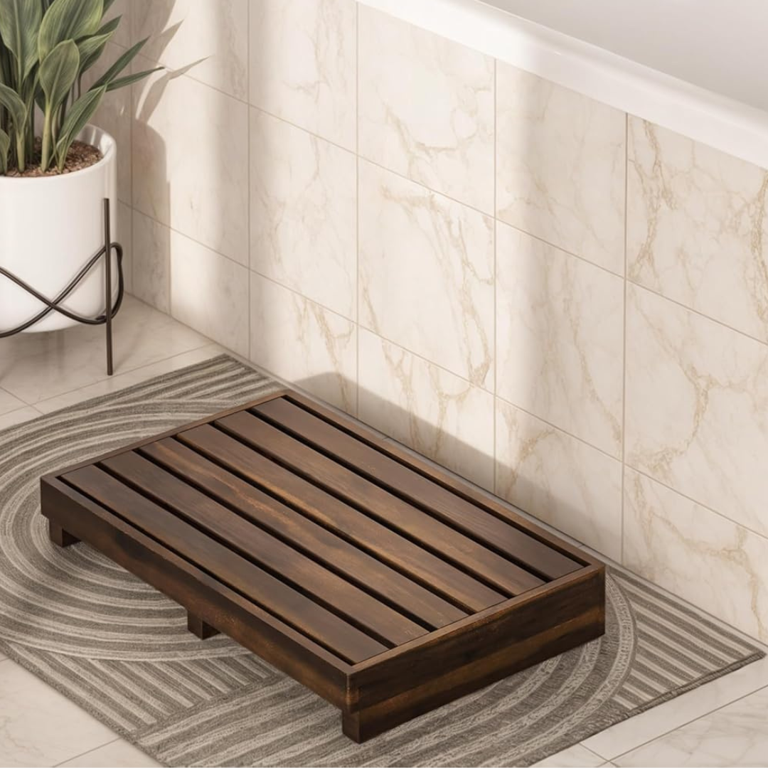 Carpentray 3.5 inch Height Wooden Step Stool (STTE-2W)