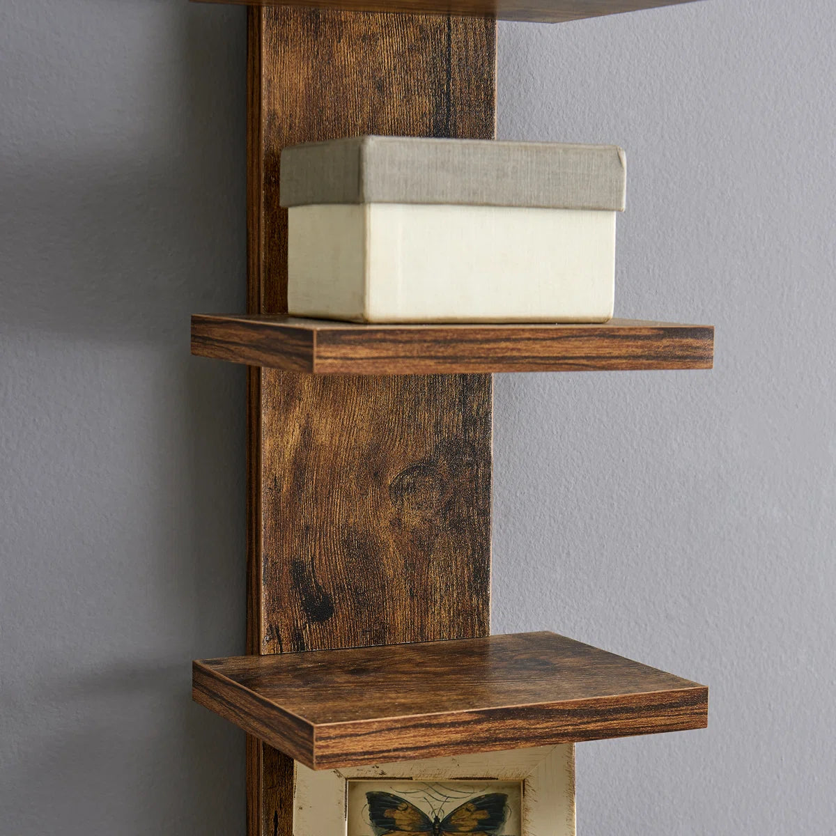 Carpentray 5 Tier Column Wall Shelf
