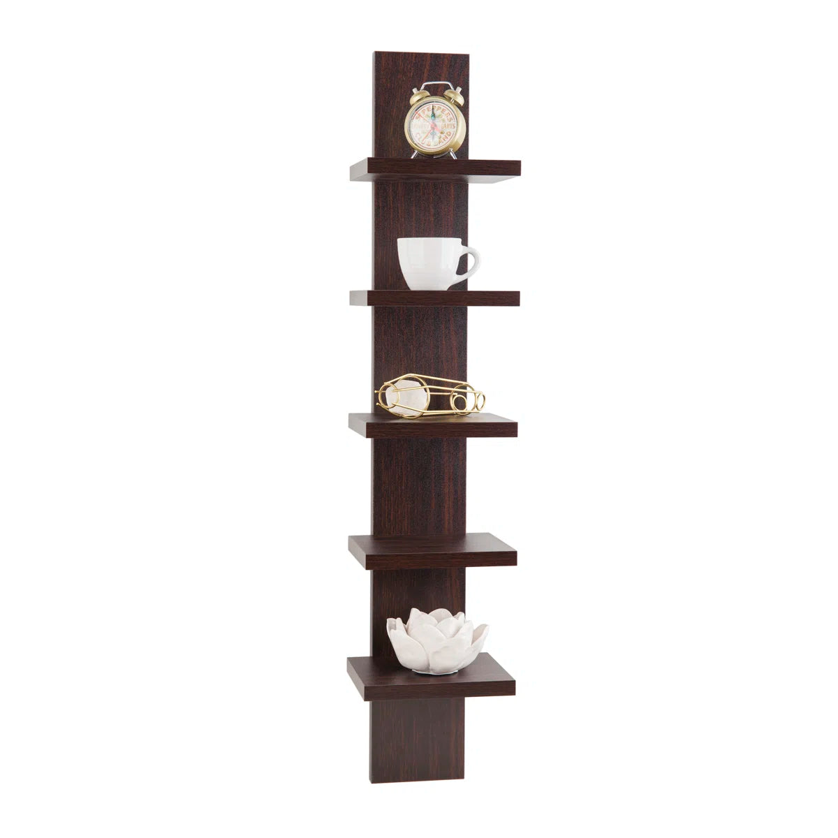 Carpentray 5 Tier Column Wall Shelf