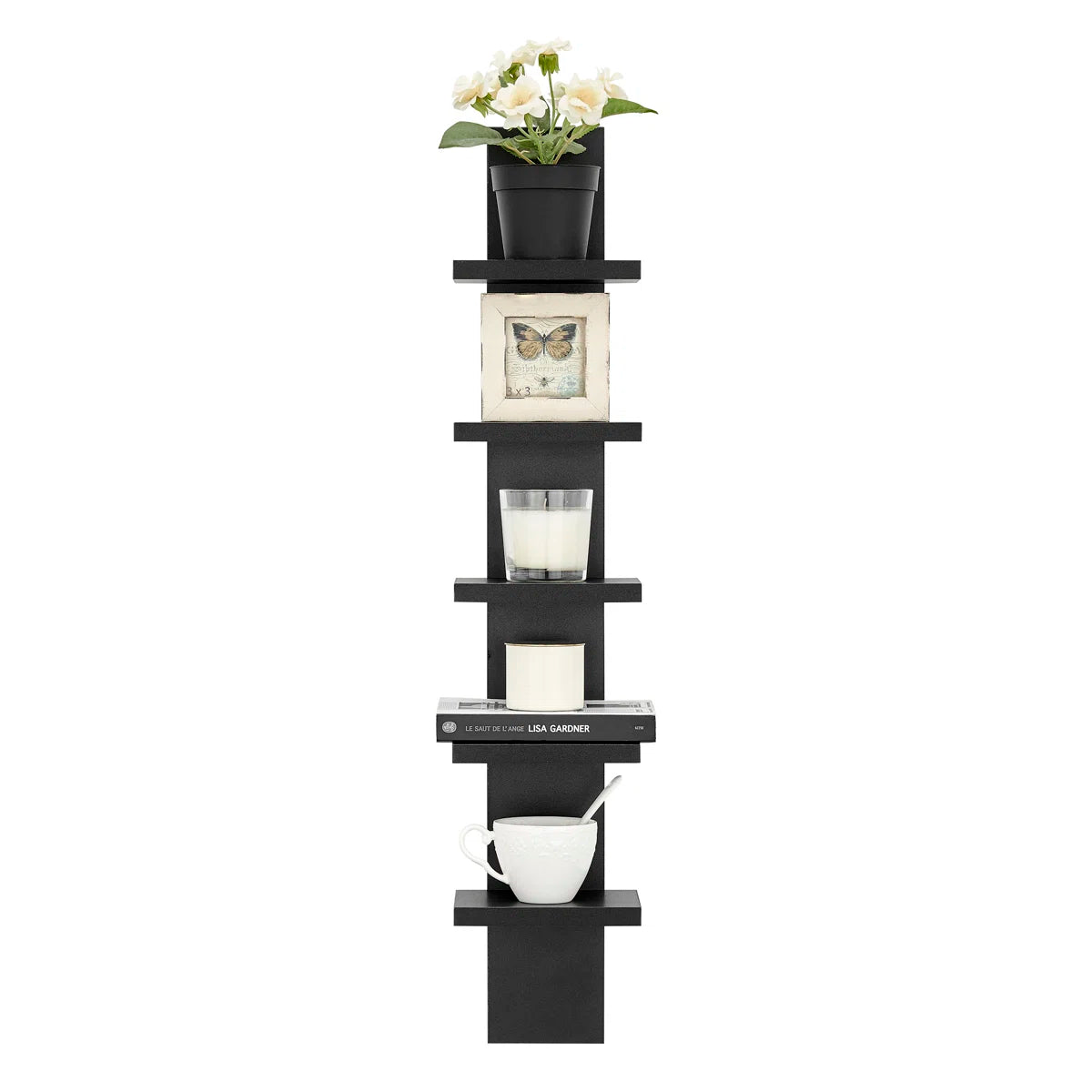Carpentray 5 Tier Column Wall Shelf