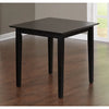 Carpentray 30 inch Square Wooden Dining Table (Black)Carpentray Home