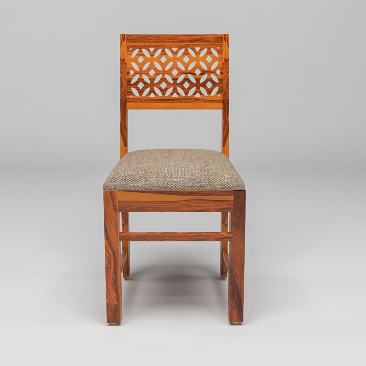 Carpentray Furniture Sheesham Wooden 2 Dining Chair Soft Cusion Set of 2 for Living Room